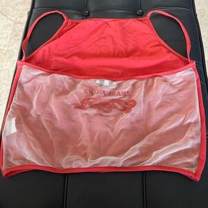 VINTAGE KRIZIA Red Sleeveless Top